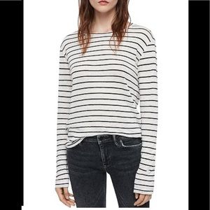 NWT!  All Saints Esme Breton Stripe Long Sleeve Tee Small